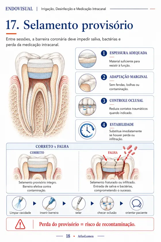 Ficha EndoVisual — Selamento provisório
