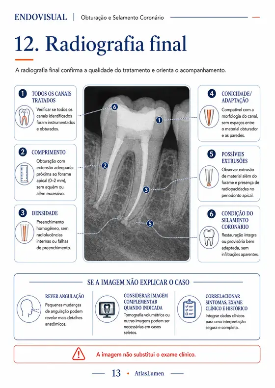 Ficha EndoVisual — Radiografia final