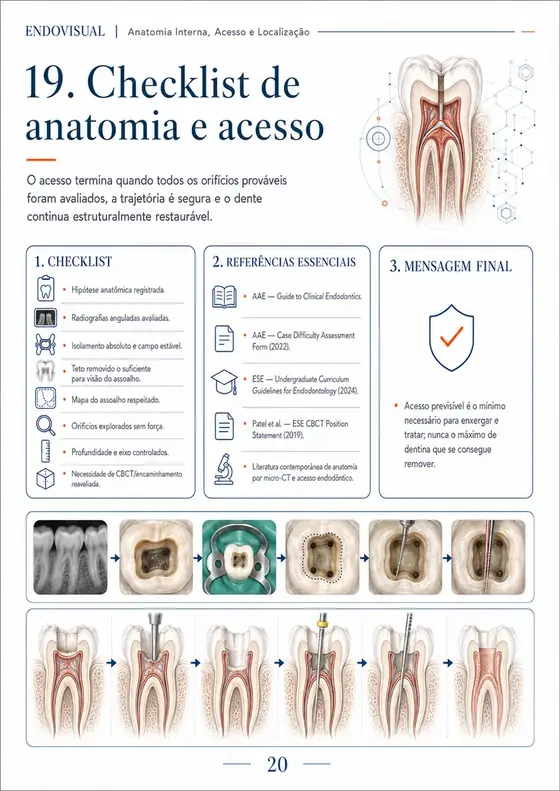 Ficha EndoVisual — Checklist de anatomia e acesso